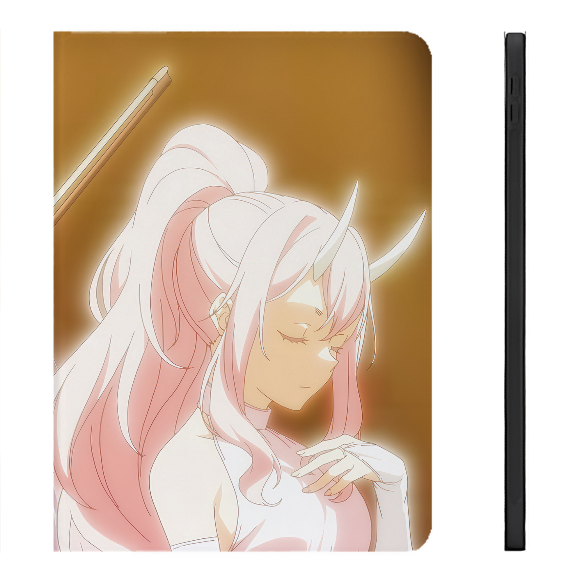 （画像用） 転スラ Regarding Reincarnated to Slime IPadケース ペンホルダー付き ブックスタイルデザイン